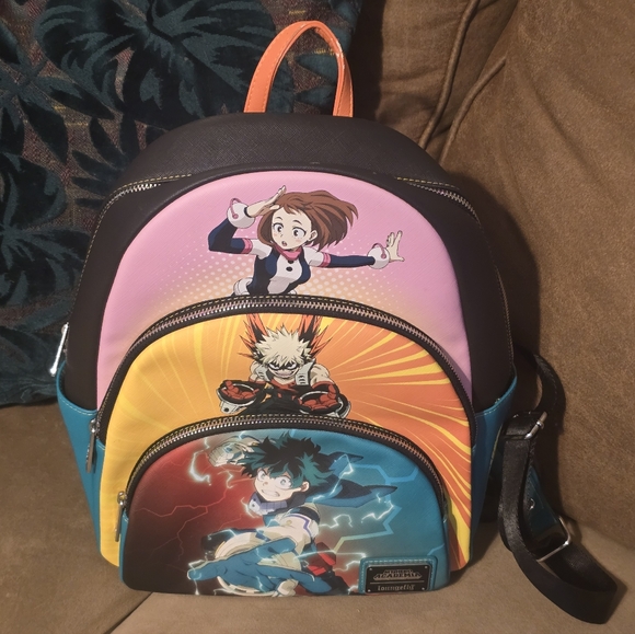 Loungefly Handbags - My Hero Academia Loungefly Triple Zip Backpack